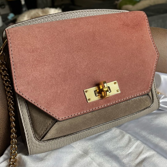 BALLY SUZY SMALL TRI-COLOR SUEDE & LEATHER CROSSBODY RARE HTF - Picture 2 of 12